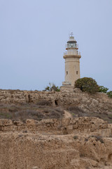 Fototapeta na wymiar Der Leuchtturm von Pafos