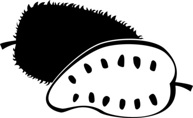 Graviola icon vector illustration