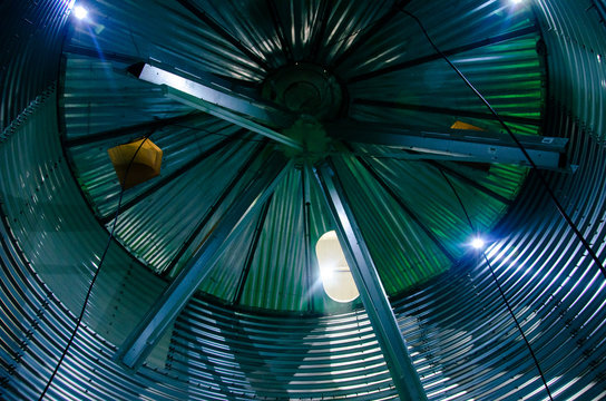 Inside The Steel Grain Storage Silos