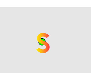 creative s letter logo. this is a vector.