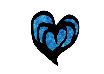 ハートをデザインした背景素材