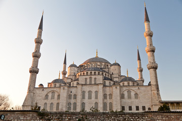 Fototapeta na wymiar View of sultanahmet Mosque (Blue Mosque), Turkey