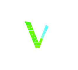 creative V letter logo. this is a vector. 