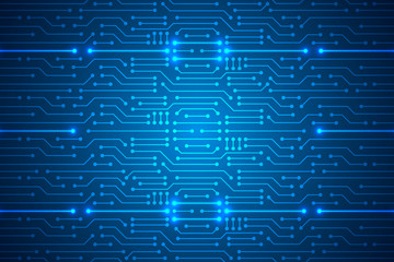 Microchip Technology Background, blue digital circuit board pattern