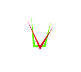 creative V letter logo. this is a vector. 