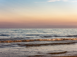 Obraz premium Calm sea at sunset