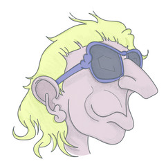 Mec à lunettes V1 - crayonné