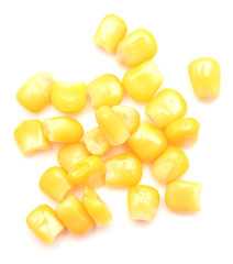 Corn on white