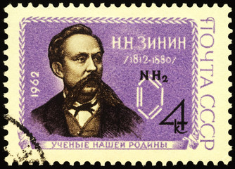 Portrait of Russian chemist Nikolay Zinin