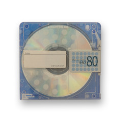 Isolate Used blue mini disc MD.
