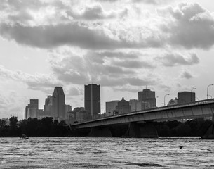 Viewpoint of the city of Montreal in Canada. photo of Montreal. City of Montreal.