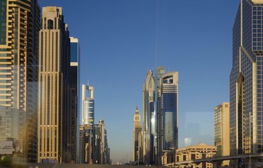 Modern buildings in downtown Dubai
