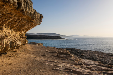 Cliffs of Fuerteventura near Ajuy
