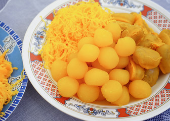 Thai desserts made from eggs.