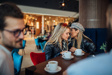Having chat and coffee with the best friend