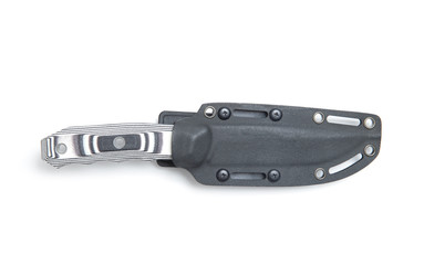 Tactical combat hunting survival knife isolated on white background