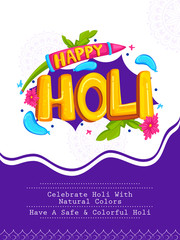 Colorful Traditional Holi background for festival of colors of India in vector