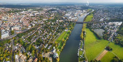 City of Hanau am Main - view from above