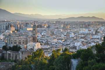 panorama of the city - Malaga - Spain