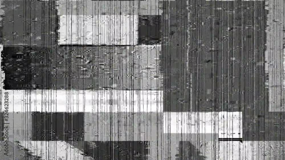 Aufkleber digital noise animation screen pixel running glitch scratch motion background