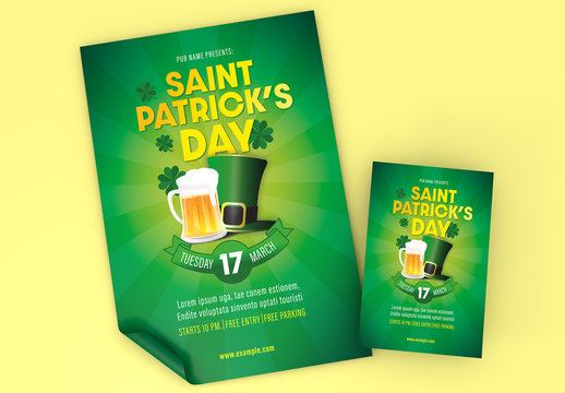 Saint Patrick's Day Celebration Poster and Flyer Layout