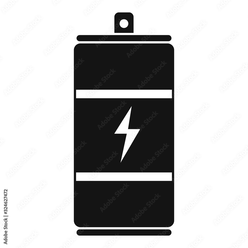 Poster energy drink container icon. simple illustration of energy drink container vector icon for web desig