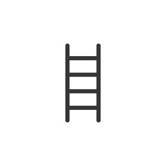 Ladder Icon Flat Vector Illustration