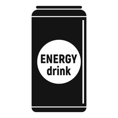 Energy drink product icon. Simple illustration of energy drink product vector icon for web design isolated on white background
