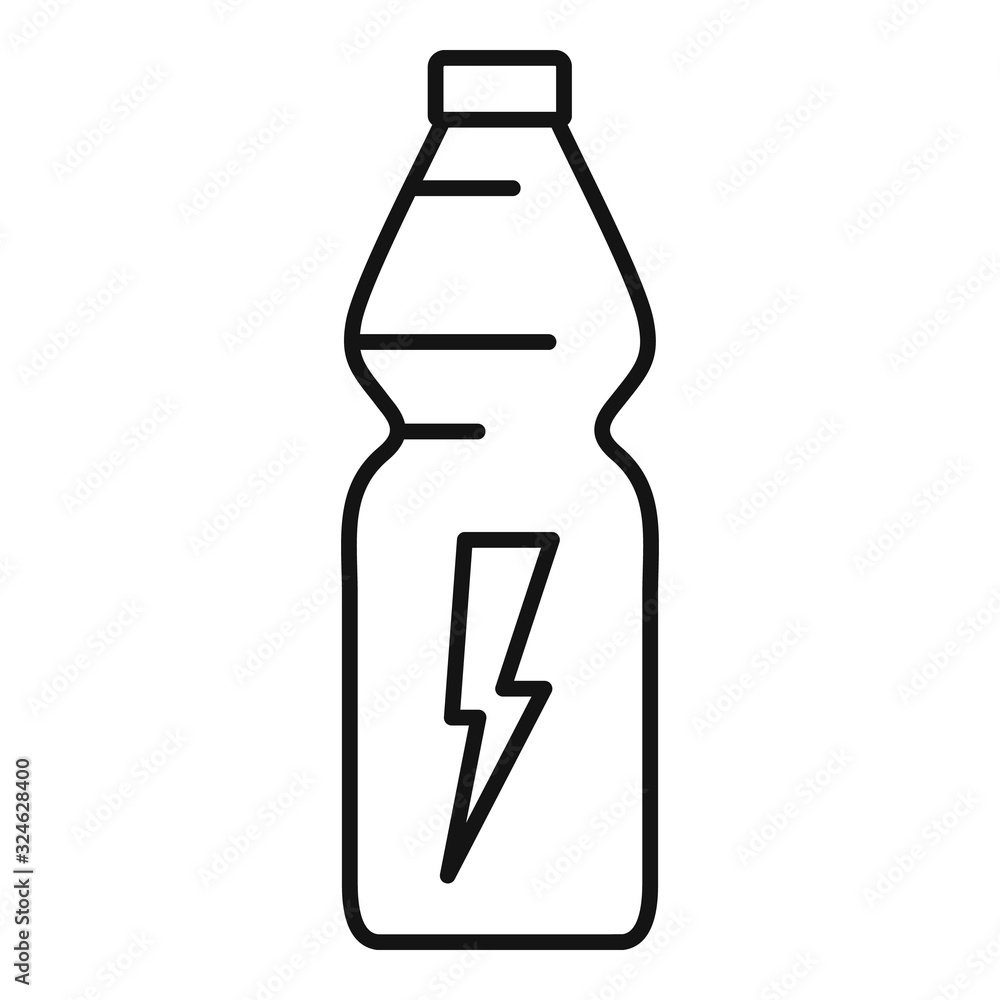 Poster energy drink container icon. outline energy drink container vector icon for web design isolated on w