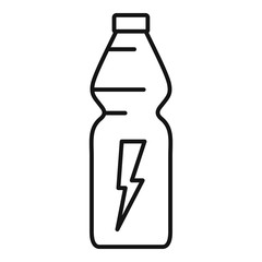 Energy drink container icon. Outline energy drink container vector icon for web design isolated on white background