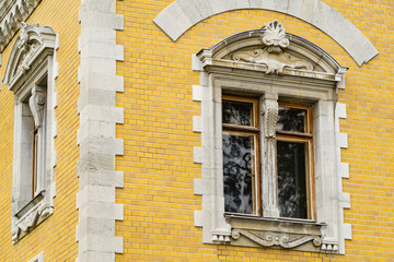 Massandra palace of Alexander III in Crimea. Elegant palace for Russian Emperor at yellow and white tones is architectural monument of the end XIX century. Yalta, Crimea, Russia - September, 2019