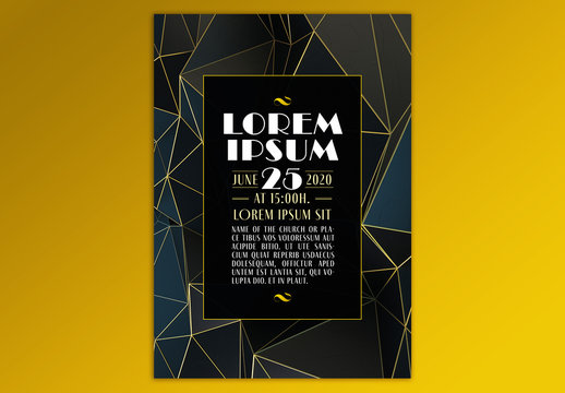 Art Deco Flyer Layout