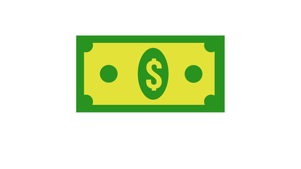 Dollar icon. Money sign isolated