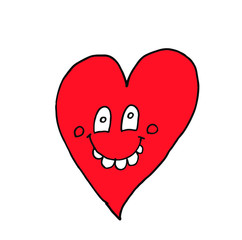 pretty heart emoji icon. vector illustrasyon.