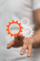 gear Technology setting concept background.