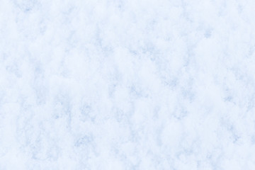 Texture of natural snow. Top view of the snow.
