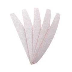 Set of gray nail files on a white background. Isolated. Manicure and pedicure tools. For beauty...