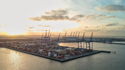 dct terminal port gdansk from above