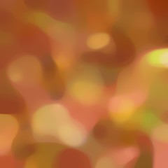 blurred bokeh iridescent square format background with sienna, peru and sandy brown colors space for text or image