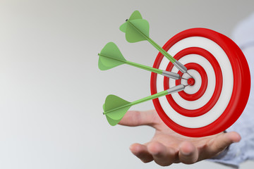  makes a dart throw on the target. The concept of persistence in business..