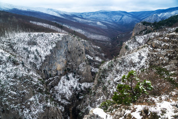 Mountain winter landscape