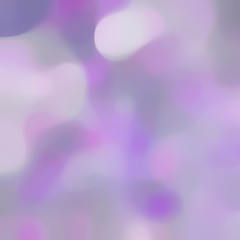 blurred square format background bokeh graphic with light pastel purple, thistle and medium purple colors and free text space