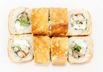 fresh roll japanese food with local seafood