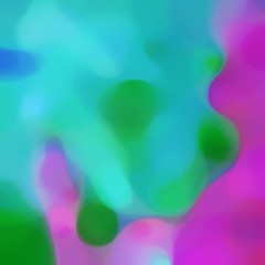 soft blurred square format background bokeh graphic with medium turquoise, light sea green and forest green colors and free text space