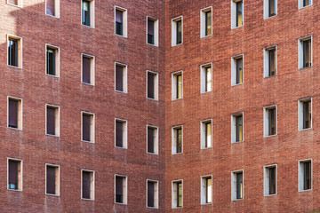 Obraz premium Symmetrical facades of a building