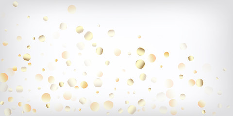 Gold, Silver VIP Falling Bokeh Confetti. 