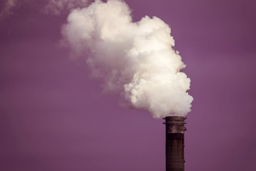 Chimney with smoke