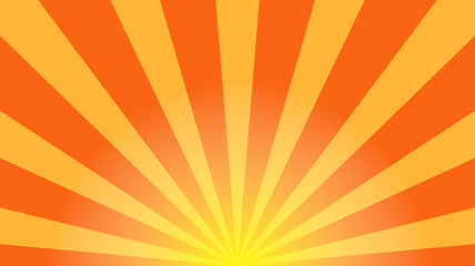 Fototapeta premium Sunburst vector. Sun rays yellow background