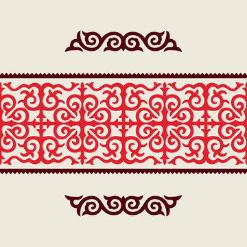Traditional ornament of middle Asia