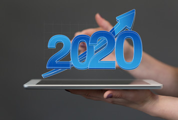 year 2020 business solution concept
